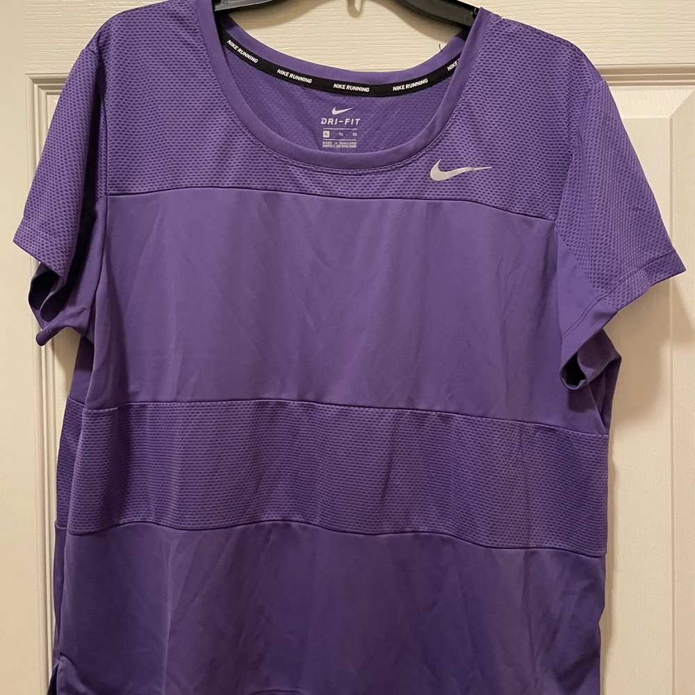 Purple Nike DriFit top